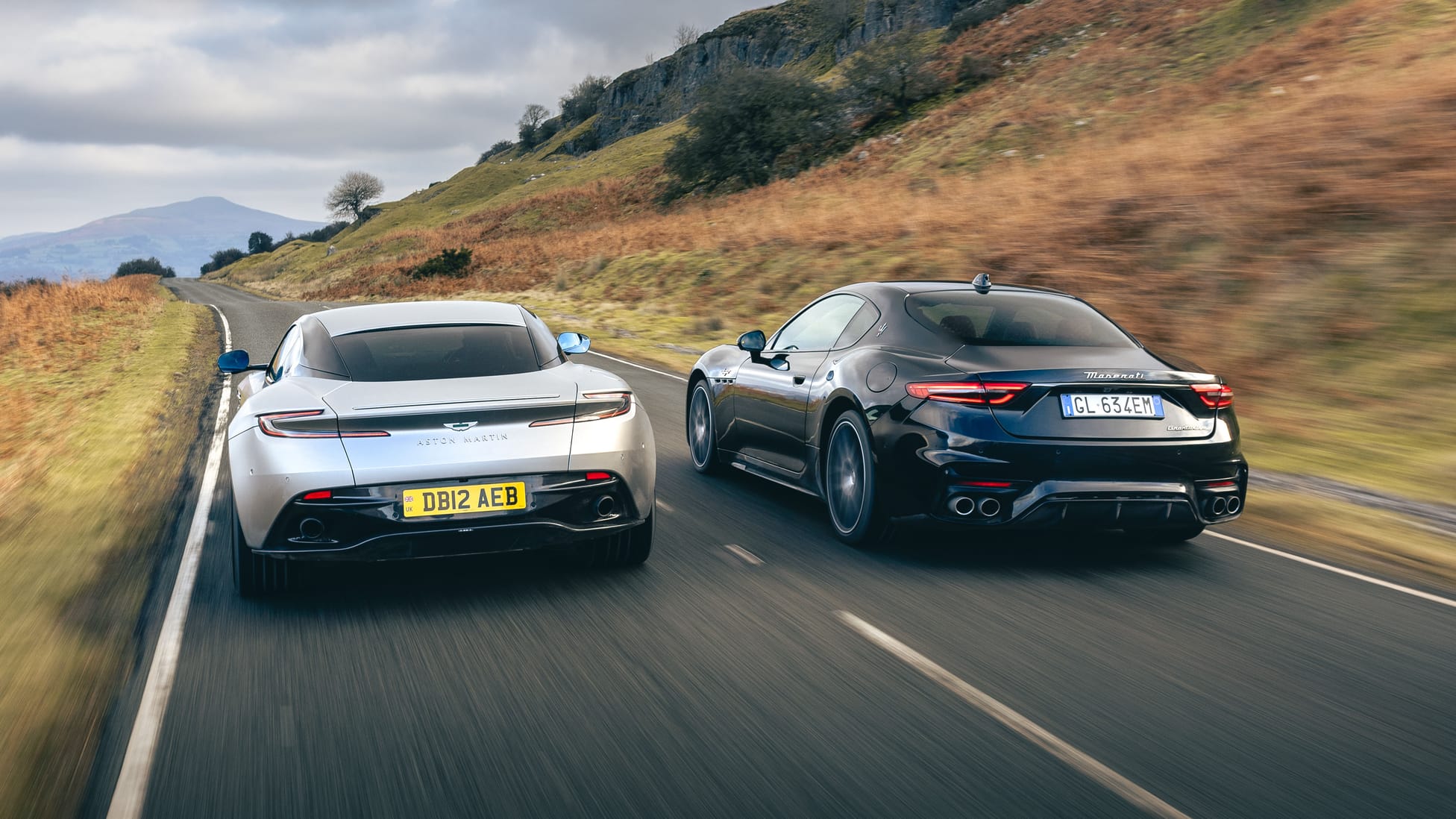 Aston Martin DB12 Vs Maserati GranTurismo Trofeo The Big Super GT Test Aston Martin DB12 Vs Maserati GranTurismo Trofeo The Big Super GT Test